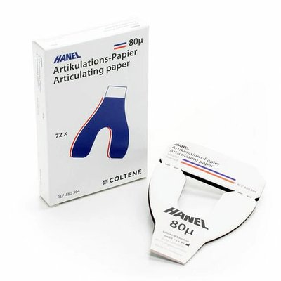 Artikulační papír 72 listů 80µ U, modro-červená