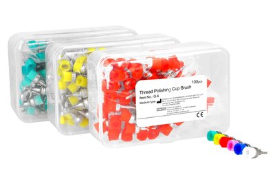 Szczoteczka Young - kielich pusty 100 szt. COTISEN - biały