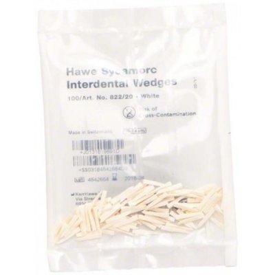 Hawe Neos klínky bílé dřevěné 100 ks