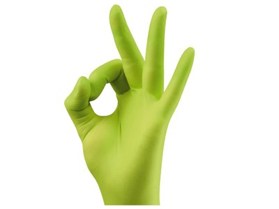 Rukavice NITRIL 100ks sv.zelená vel. L