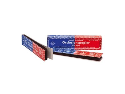 Artikulační papír Bausch BK80 modročervený 40μ 200ks