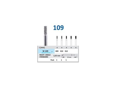 HORICO brousek diamantovaný - cylindr, W109 - Parameter_0: normal, Parameter_1: Průměr 0,9mm (009)