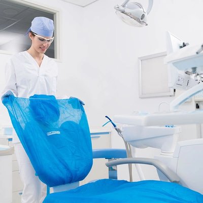 Potahy na křeslo jednorázové, 25 ks - Žlutá