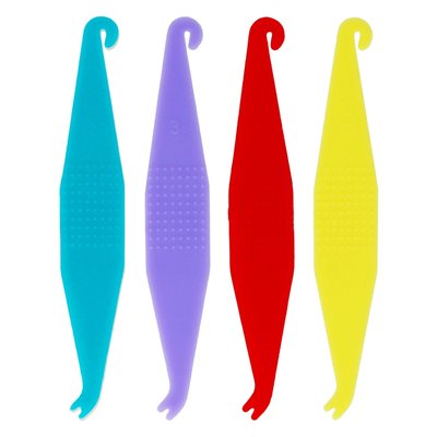 Nakładacz do wyciągów elastycznych 50 szt. Falcon - czerwony