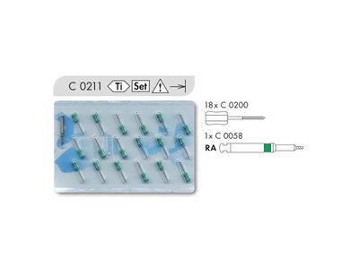 Pins Titanium STP Set (18 +1)