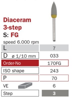 Diaswiss Diaceram 170FG, 6ks/balení
