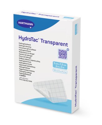 HydroTac Transparent hydrogelové krytí 5 × 7,5 cm 10 ks