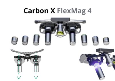 Carbon X FlexMag 4 - lupové brýle 3 zvětšení