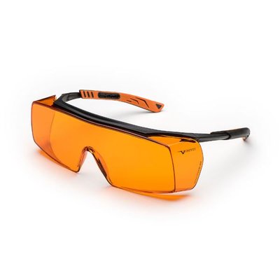 Ochranné brýle 5X7 černo-oranžové přes dioptr. brýle