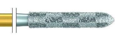 Strukturovaný diamant torpédo D19mm 014, S6879
