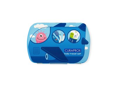 CURAPROX travel set KIDS modrý