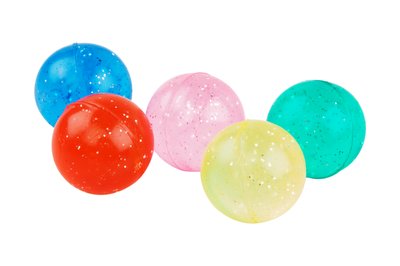 Zabawka - Piłka kauczuk z brokatem