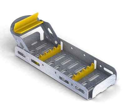 Nerezová kazeta EASY TRAY 18x7cm, žlutá