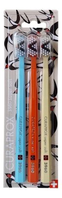 Curaprox CS 3960 Supersoft Vlaštovky zubní kartáček 3 ks