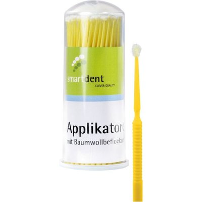 smartdent Mikroaplikátory Regular Žlutá 100ks 4+1 Zdarma