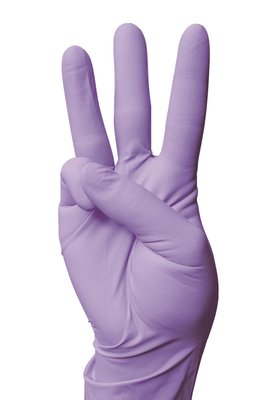 Rukavice NITRIL 100ks fialová vel. XS