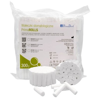 Primadent vatové valčeky 600 ks
