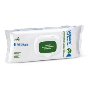 Mediwipes DM Premium chusteczki do delikatnych powierzchni Flow Pack 100szt bez alkoholu