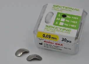 Matryce sekcyjne typ L grubość 0,03mm 30szt Anger