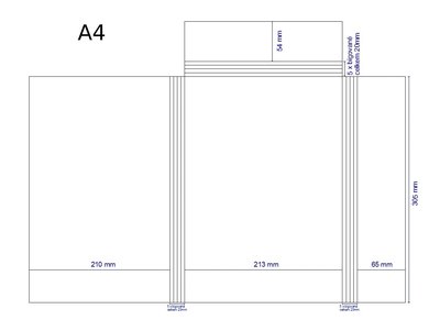 Zdravotní záznam MEDIPRINT, 100 ks - A5 složka 3 klopy