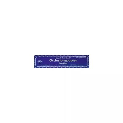 Kalka artykulacyjna BK09 I-Form 40u niebieska 200szt Bausch