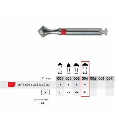 Diamant B ISOMETRIX FG F04 4 ks