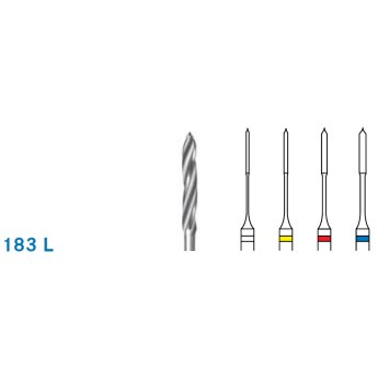 Tvrdokovový vrtáček typu Reamer P 183L/204/110, červený, 6ks