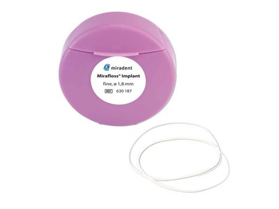 Miradent Mirafloss Implant - zubní nit pro implantáty - tenké