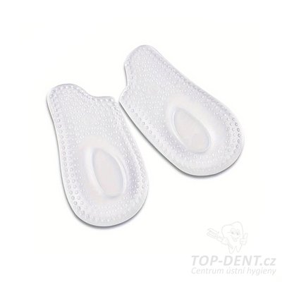 Gelové podpatěnky anatomické masážní (transparent), 2 ks