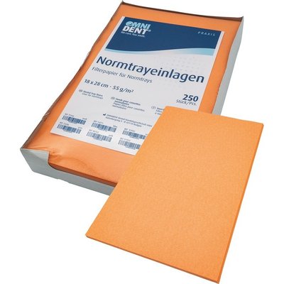 OMNIDENT Filtrační Papír Oranžová 18x 28cm 250ks 4+1 Zdarma
