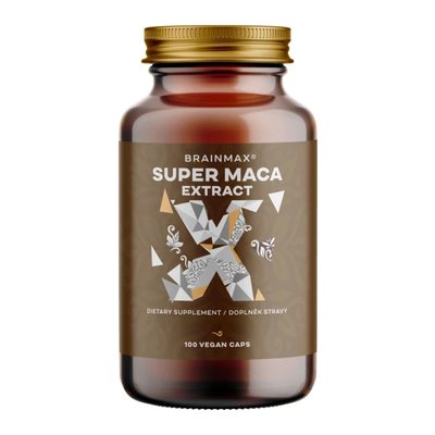 BrainMax Super Maca extrakt, 700 mg, 100 rostlinných kapslí