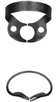 Rubber Dam Wingless Clamp W8A Hu-Friedy Black Line