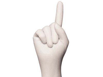 Rukavice NITRIL 100ks bílá vel. L