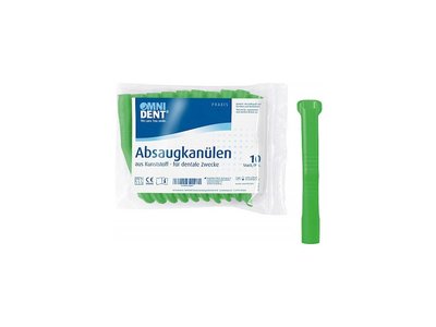 OMNI Odsávací kanyly velké, 10ks, zelené