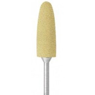 Gumki do akrylu na prostnicę Edenta 0657HP żółte, cylindryczne małe wąskie Exa Technique, do polerowania ostatecznego