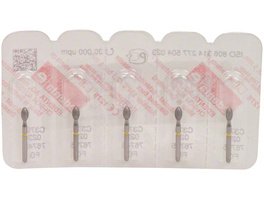 Omni Diamanten 368 - Packung 5 Stück gelb superfein, FG, Figur 257 Knospe, 3,5 mm, ISO 016