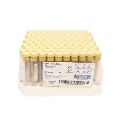Zkumavka Vacutainer 10 ml k odběru moči, 100 ks v balení