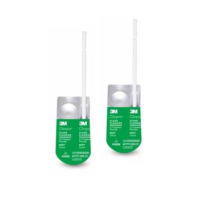 Clinpro Clear Fluoride lízátka L-Pop máta 100 ks