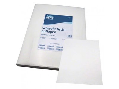 OMNI Ubrousky na odkládací tácky křesla, 250ks bílé