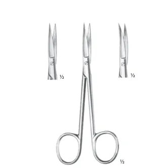 Wagner nůžky jemné hrotnaté zahnuté; 12,0 cm