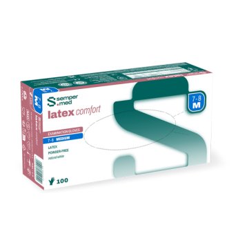 Rukavice Sempermed latex comfort L 8-9 balení 100ks