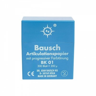 M+W Dental Artik.papír Bausch, 300 listů - BK52 červený