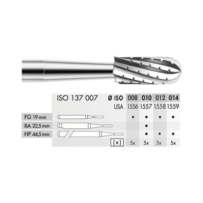 Tvrdokovový vrtáček cyl. kulatý FG 014 5ks