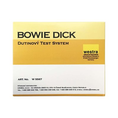 Bowie Dick Dutinový Test Systém - 1 tělísko + 100 proužků