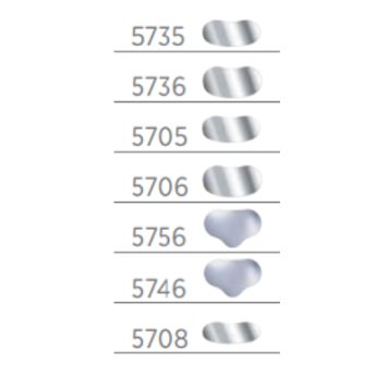 Matrice tvarované sekční QUICKMAT 5736, 0,025 x 6,4 mm, moláry 100 ks