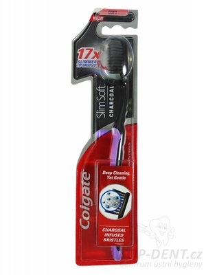 Colgate Slim Charcoal zubní kartáček (soft)