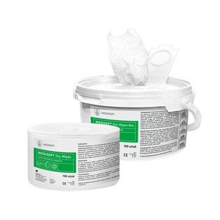 Chusteczki Dry Wipes box(wiaderko+wkłady) MEDISEPT