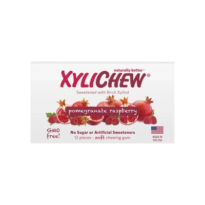 Xylichew žvýkačky granátové jablko+malina 12 ks