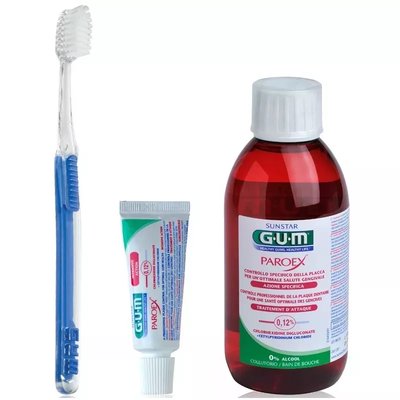 GUM Paroex Zestaw pozabiegowy w etui 0,12% chlorheksydyny