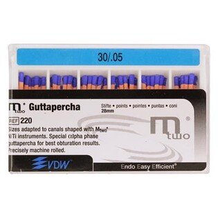 Gutta-percha M TWO 05/30 niebieska VDW 60szt/opak. 28mm